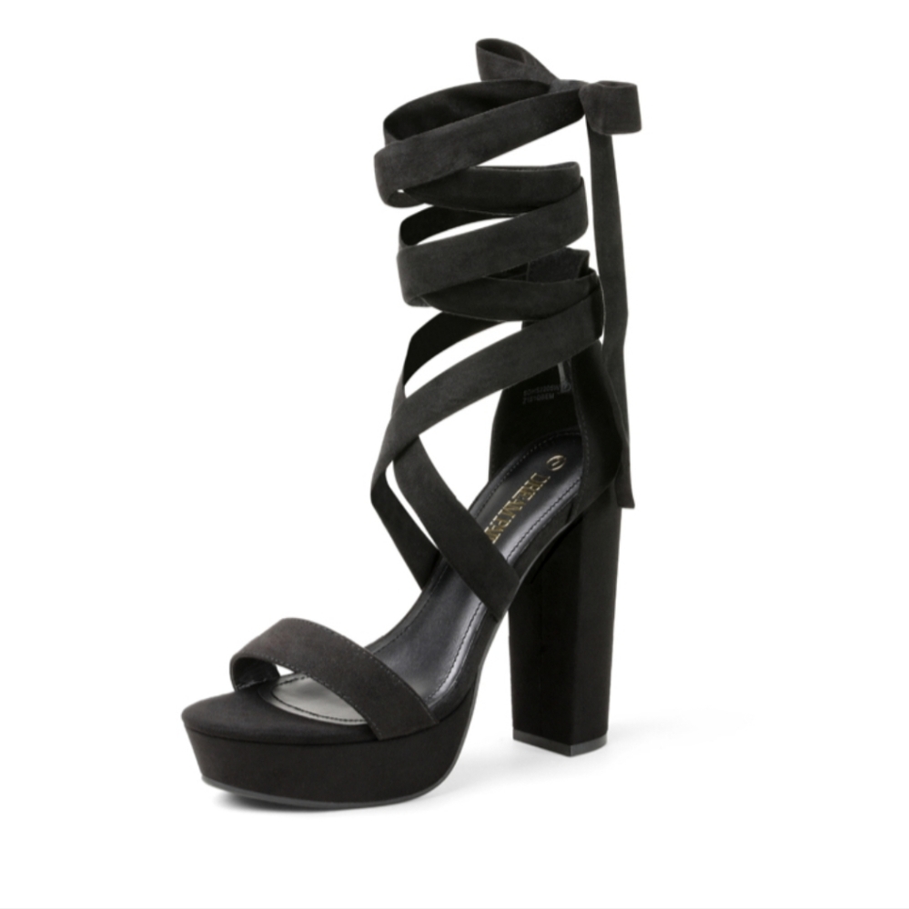NEW Dream Pairs High Chunky Block Platform Heels Womens Size 9.5